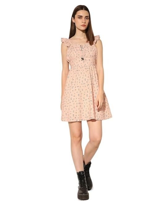 ONLY Women's Cotton A-Line Mini Dress
