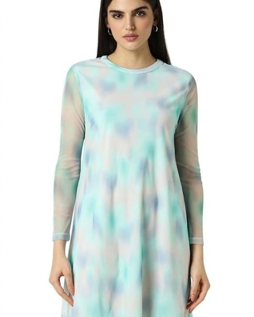 Van Heusen Women's Polyester Modern Mid-Thigh Length Dress