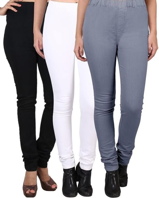 DUEFIT Women's Jegging (Combo Pack of 3)