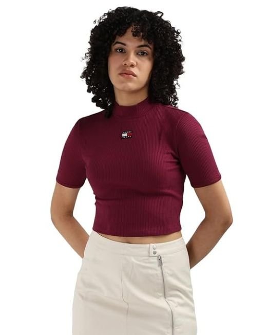 Tommy Hilfiger Women's Badge Cropped Fit Top
