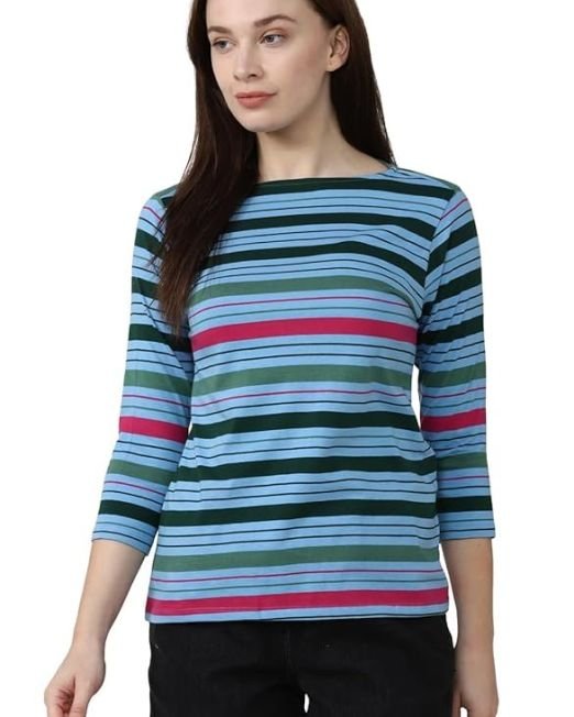 Van Heusen Women's Cotton Regular Fit T-Shirt