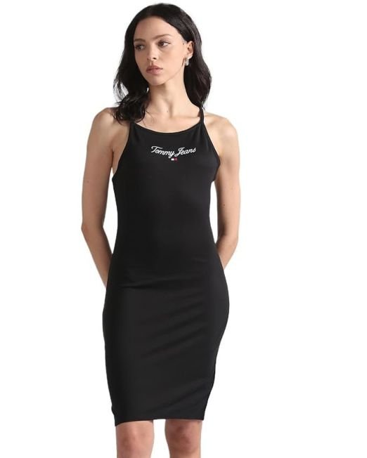 Tommy Hilfiger Women's Rayon Bodycon Above The Knee Casual Dress