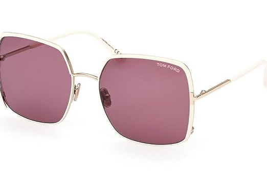 Tom Ford Sunglasses FT 1006 Raphaela 32Y Shiny Rose Gold, t Logo/Violet Lens, Shiny Rose Gold, "T" Logo / Violet Lenses, 60/18/135, Shiny Rose Gold, "T" Logo / Violet Lenses, 60/18/135