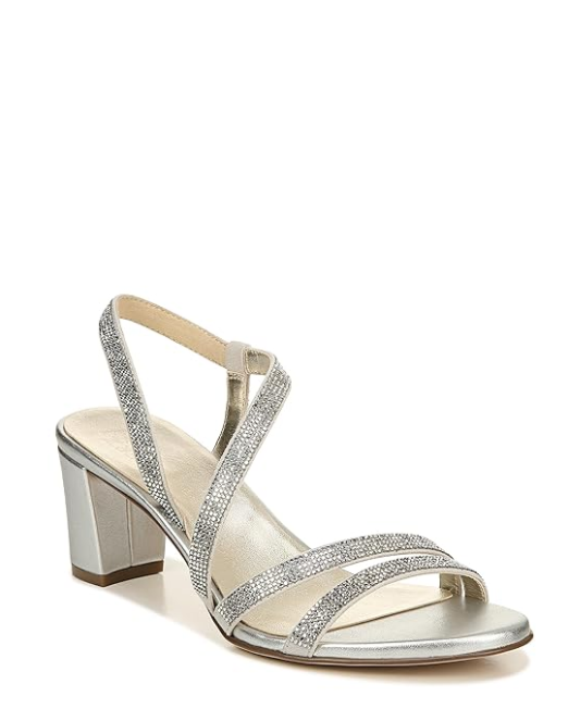 Womens Vanessa2 Rhinestone Embellished Strappy Heeled Sandal