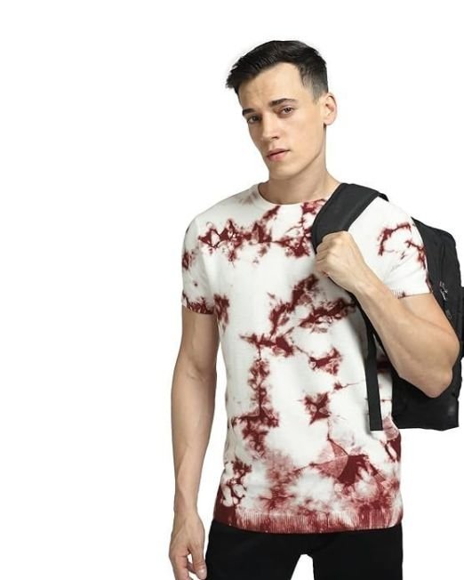 JACK & JONES Men's Printed Regular Fit Crew Neck T-Shirt