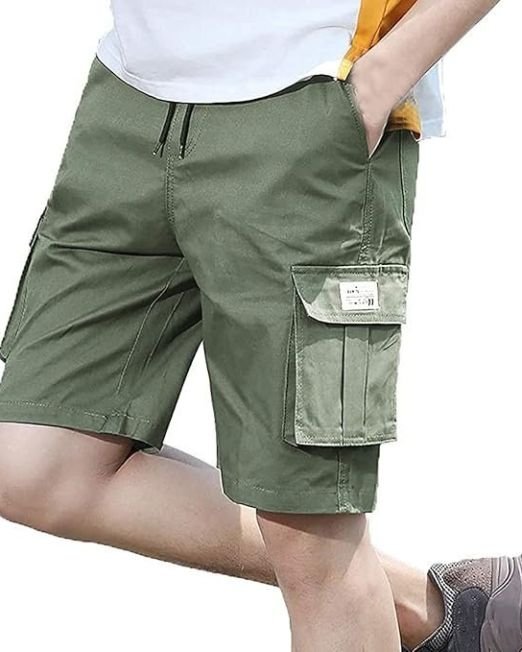Men's Shorts Men's Shorts Casual Bermuda Shorts with Pockets Cotton Casual Overalls Pants