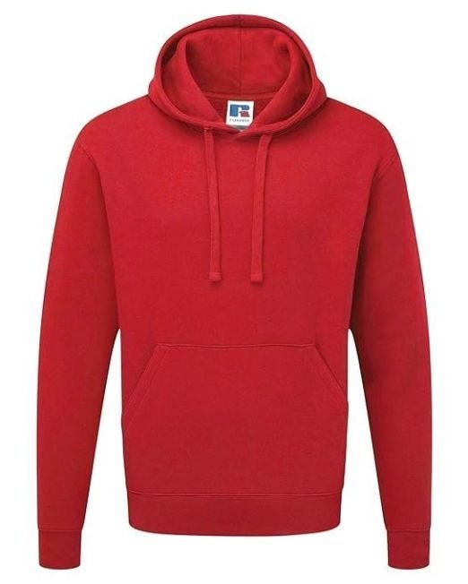 Mens Authentic Hooded Sweatshirt/Hoodie (2XL) (Classic Red)