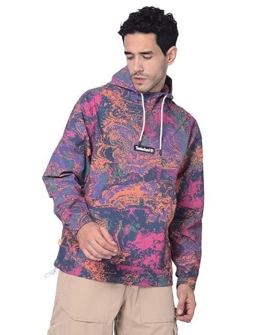 Timberland Men Multi Color Lightweight Hooded Sweatshirt